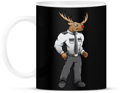 printfashion Deer Security - Bögre - Fekete (864603)
