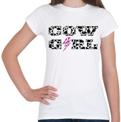 printfashion Cowgirl - Boci - Női póló - Fehér (7504970)