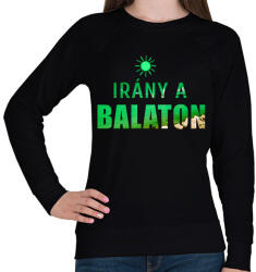 printfashion irány a balaton - Női pulóver - Fekete (7451273)