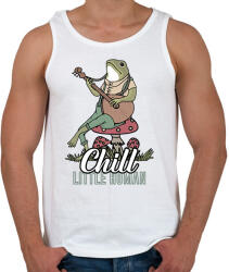 printfashion Chill frog - Férfi atléta - Fehér (10768387)
