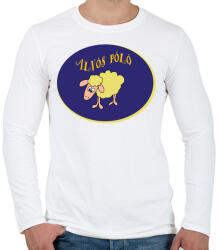 printfashion Alvós póló - Férfi hosszú ujjú póló - Fehér (423278)