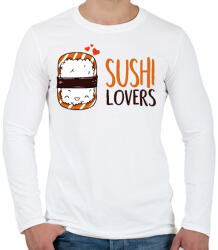 printfashion Sushi imádók - Férfi hosszú ujjú póló - Fehér (1244727)