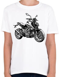 printfashion motor - Gyerek póló - Fehér (8959037)