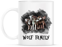 printfashion wolf family - Bögre - Fehér (1471771)