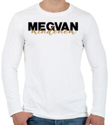 printfashion Megvan mindenem - páros minta - Férfi hosszú ujjú póló - Fehér (16810929)