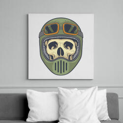 printfashion koponya sisak - Vászonkép - Fehér (6636017)