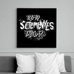 printfashion Ez mi? SETEMÉNYES tálca? - Vászonkép - Fekete (16740390)