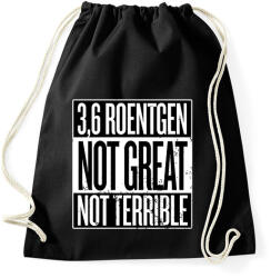 printfashion 3.6 röntgen sugárzás - Sportzsák, Tornazsák - Fekete (1548760)