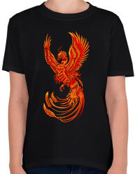 printfashion Főnix - Gyerek póló - Fekete (14041490)
