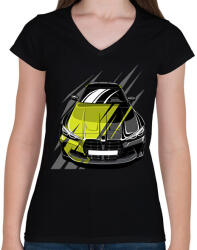 printfashion BMW M3 - Női V-nyakú póló - Fekete (15721198)