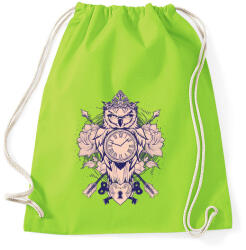 printfashion Időbagoly - Sportzsák, Tornazsák - Limezöld (187461)
