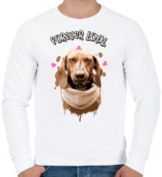 printfashion forever loyal - Férfi pulóver - Fehér (1985651)