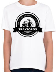 printfashion Szuperhős traktoros - Gyerek póló - Fehér (2167059)