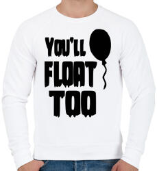 printfashion You'll float too! - Férfi pulóver - Fehér (2855857)