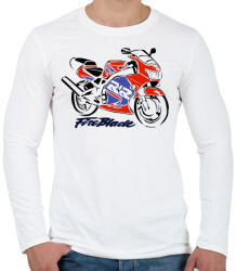 printfashion fb2 - Férfi hosszú ujjú póló - Fehér (2901548)