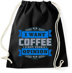 printfashion Coffee - Sportzsák, Tornazsák - Fekete (13987468)