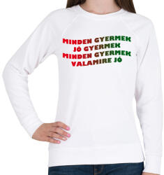 printfashion GYERMEK - Női pulóver - Fehér (5007484)