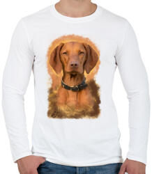 printfashion Magyar vizsla - Férfi hosszú ujjú póló - Fehér (1216500)