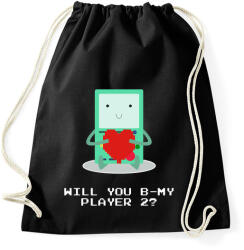 printfashion Leszel a játszótársam? - Sportzsák, Tornazsák - Fekete (1174579)