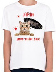 printfashion Cicc-cicc - Japan - Gyerek póló - Fehér (7583753)