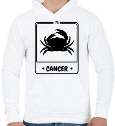 printfashion rák - Férfi kapucnis pulóver - Fehér (13627475)