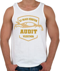 printfashion Audis sofőr - Férfi atléta - Fehér (4795801)