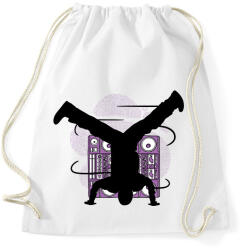 printfashion Break tánc - Sportzsák, Tornazsák - Fehér (6384185)