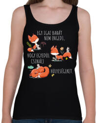 printfashion Egy igazi barát - Női atléta - Fekete (7084761)