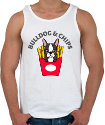 printfashion BULLDOGCHIPS - Férfi atléta - Fehér (10127254)