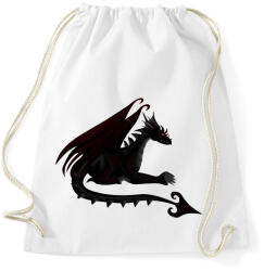 printfashion Sötét sárkány - Sportzsák, Tornazsák - Fehér (433667)