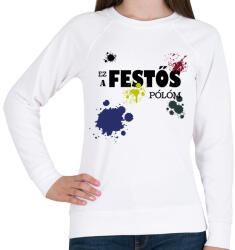 printfashion Ez a festős pólóm - Női pulóver - Fehér (6400915)