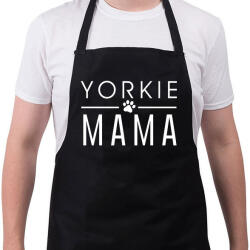 printfashion Yorkie Mama - Kötény - Fekete (4934604)