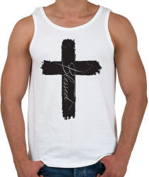 printfashion BlessedBlack - Férfi atléta - Fehér (5228342)
