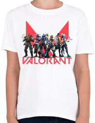 printfashion Valorant - Gyerek póló - Fehér (2594670)
