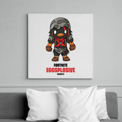 printfashion Eggsplosive - Fortnite Season 6 - Vászonkép - Fehér (6638047)