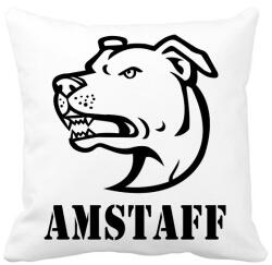 printfashion Amstaff 02 - Párnahuzat, Díszpárnahuzat - Fehér (11276203)
