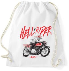 printfashion Hell Rider - Sportzsák, Tornazsák - Fehér (23395)