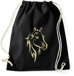 printfashion Horse - Sportzsák, Tornazsák - Fekete (4737908)