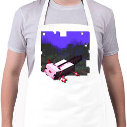 printfashion minecraft axolot (képregény stílus) - Kötény - Fehér (14645766)