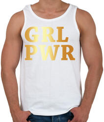 printfashion GRL PWR - Férfi atléta - Fehér (259622)