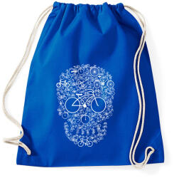 printfashion Bicikli koponya - Sportzsák, Tornazsák - Bright royal (136193)