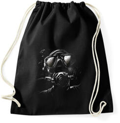 printfashion Diver - búvár - Sportzsák, Tornazsák - Fekete (11114584)