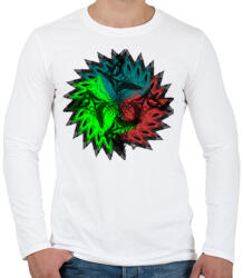 printfashion trio mandala - Férfi hosszú ujjú póló - Fehér (2905234)