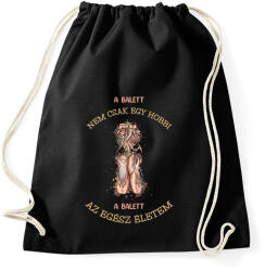 printfashion A balett nem csak egy hobbi - Sportzsák, Tornazsák - Fekete (7165869)