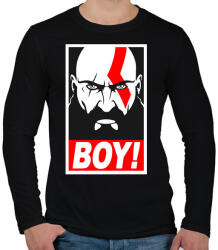 printfashion Boy - Férfi hosszú ujjú póló - Fekete (925261)