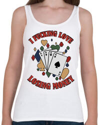 printfashion Losing money - Női atléta - Fehér (15559468)
