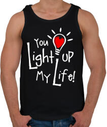 printfashion Light up - Férfi atléta - Fekete (2206145)