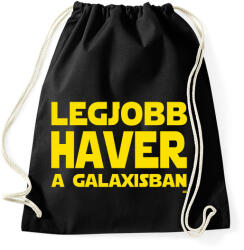 printfashion Legjobb haver a Galaxisban Star Wars - Sportzsák, Tornazsák - Fekete (11854812)