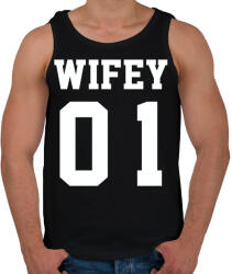 printfashion Wifey - Férfi atléta - Fekete (2206718)