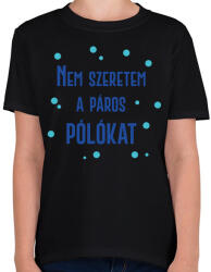 printfashion Páros póló (nem) szeretem - Férfi - Gyerek póló - Fekete (6996073)